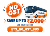 No GST Bus Booking - Save Up to Rs.2000